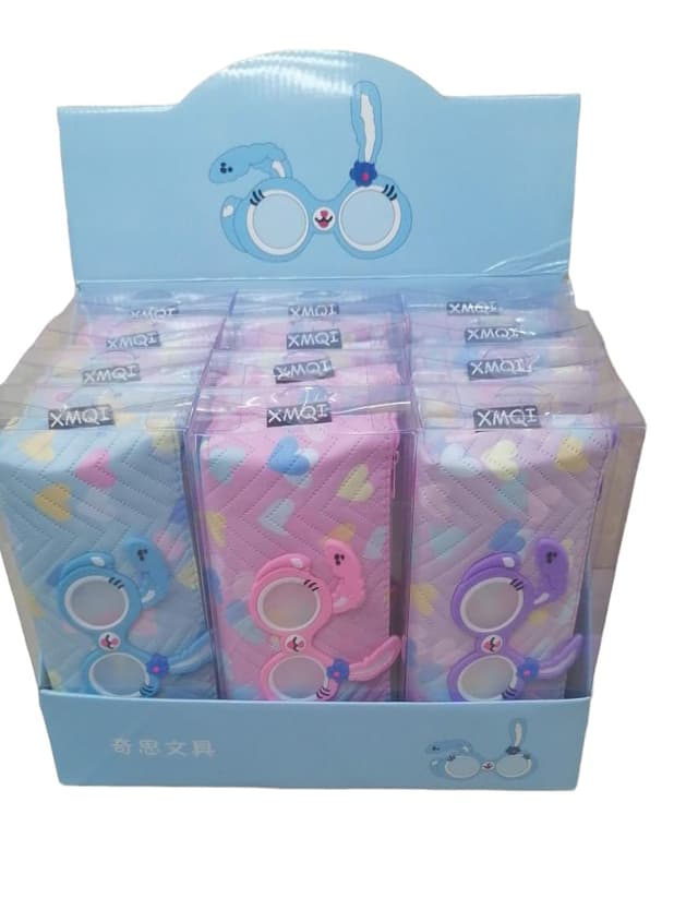 PENCIL POUCH CARTOON CHARACTER GLASSES NO H 126