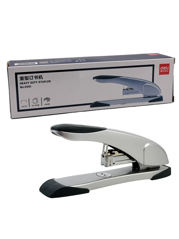 DELI HEAVY DUTY STAPLER 60 SHEETS SOFT TOUCH NO 0391