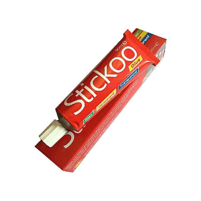 STICKOO GLUE 60ML FAST PERMANENT TRANSPARENT