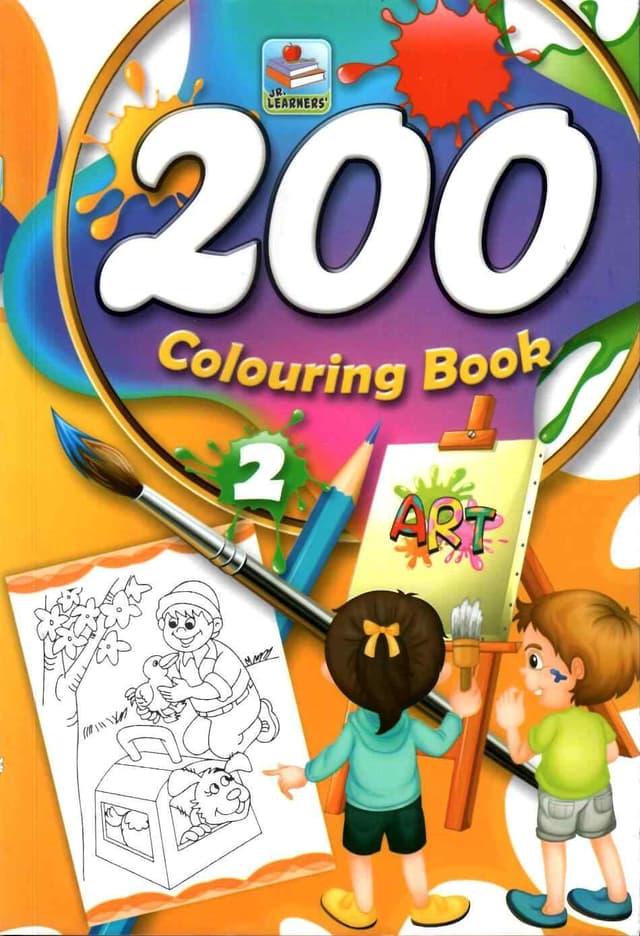 JR LEARNERS 200 COLOURING BOOK NO 0076