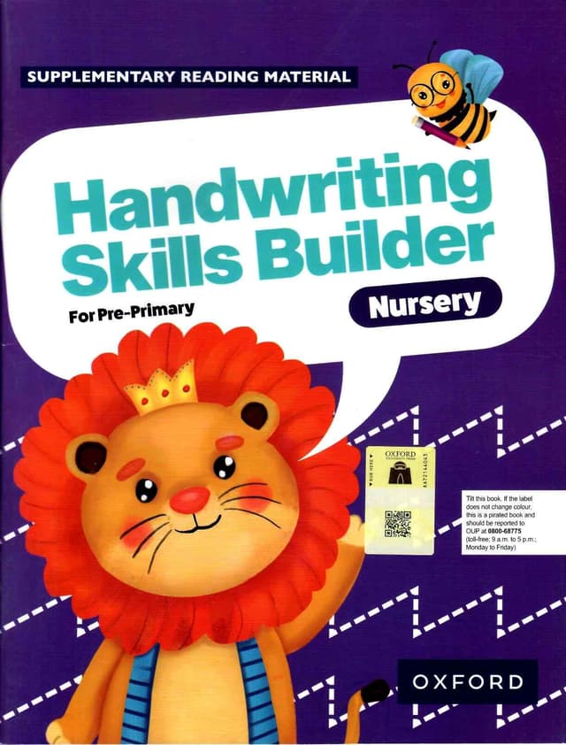 OXFORD HANDWRITING SKILLS BUILDER NURSERY
