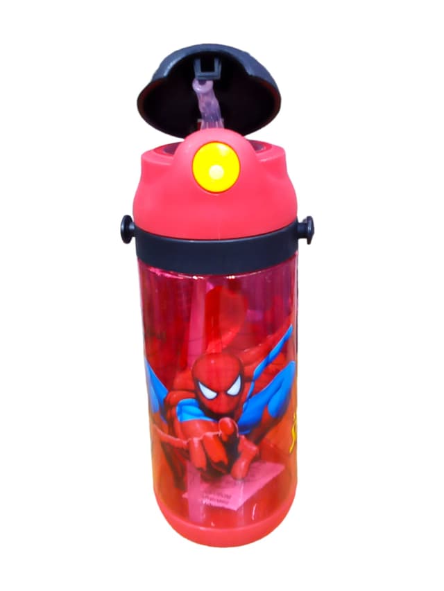 WATER BOTTLE PLASTIC 600ML CARTOON CHARACTER NO V4018