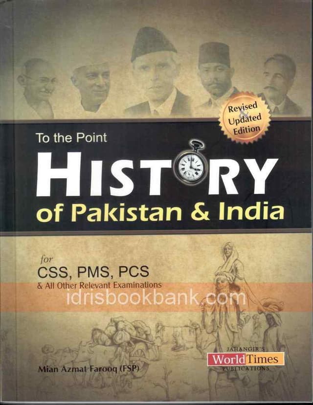 JBD TO THE POINT HISTORY OF PAKISTAN AND INDIA FOR CSSS
