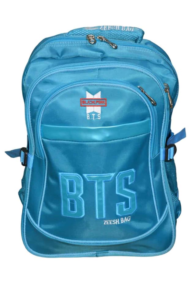 ZEESH SCHOOL BAG BTS 20 INCHES BLACK PINK