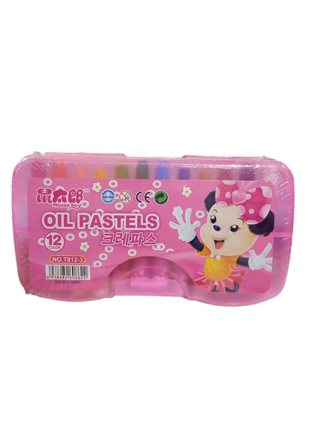 MOUSE BOY OIL PASTELS 12 COLOURS NO T812 3