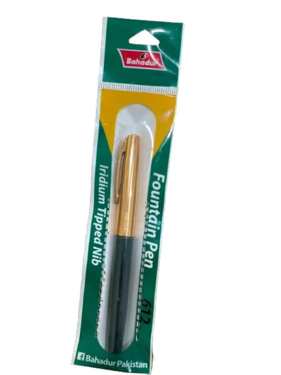 BAHADUR FOUNTAIN PEN 612 IRIDIUM TIPPED NIP