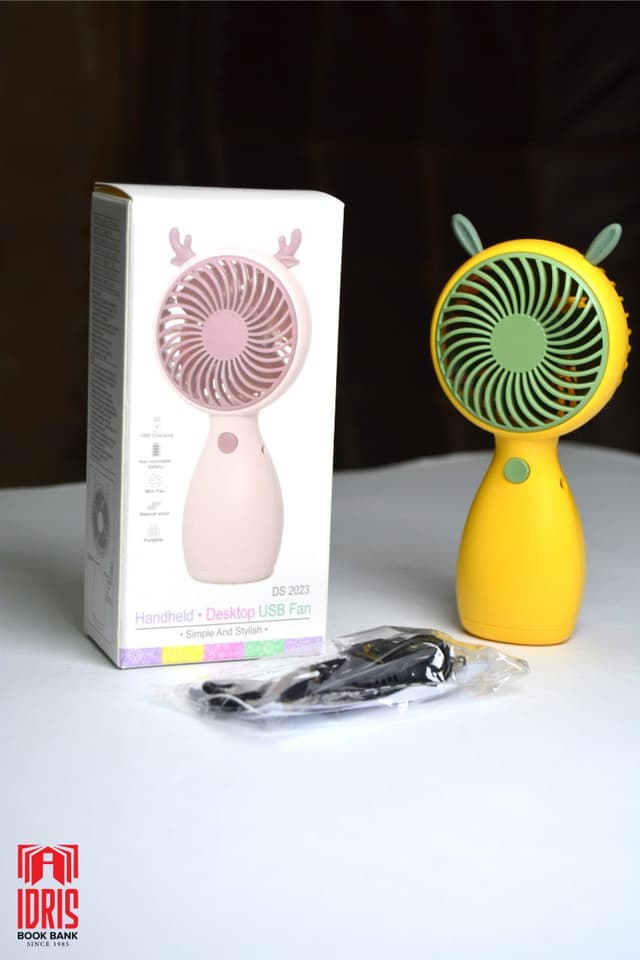 HANDHELD DESKTOP USB FAN SIMPLE & STYLISH NO DS 2023