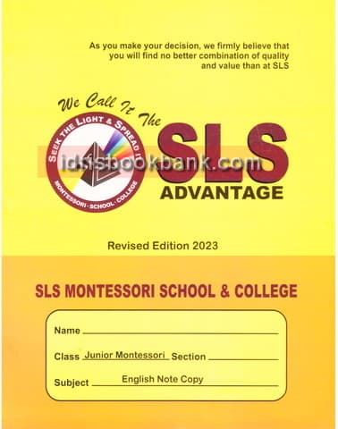 SLS ACTIVITY NOTE BOOK ENGLISH JM