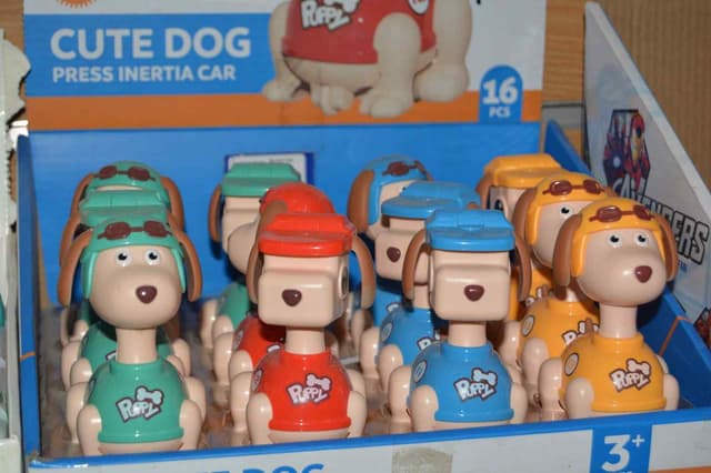 HELLO CUTE DOG PRESS INTERTIA CAR