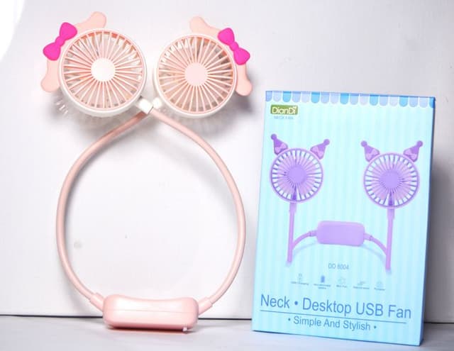 NECK DESKTOP USB FAN SIMPLE AND STYLISH MINI FAN NATURAL WIND NO DD 8004