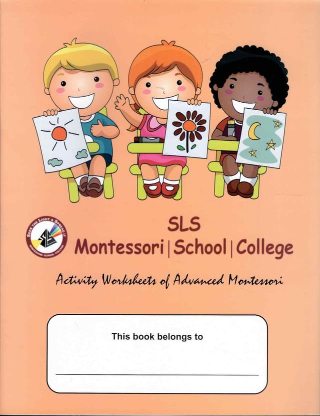 SLS ACTIVITY BOOK ADVANCED MONTESSORI