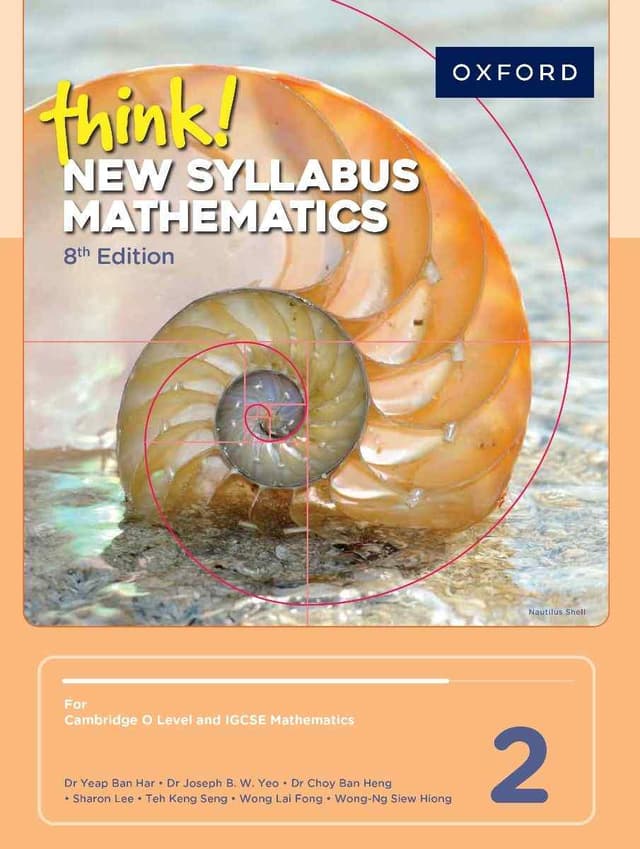 OXFORD THINK! NEW SYLLABUS MATHEMATICS 2 (8TH EDITION)