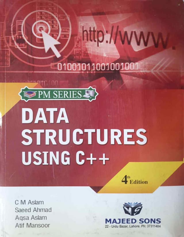 MAJEED SONS PM SERIES DATA STRUCTURES USING C++ 4TH EDITION