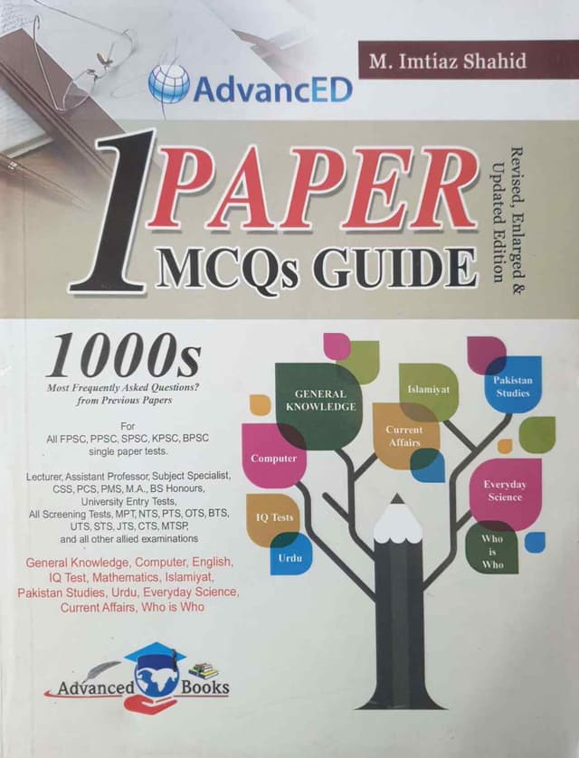 ADVANCED 1 PAPER MCQS GUIDE