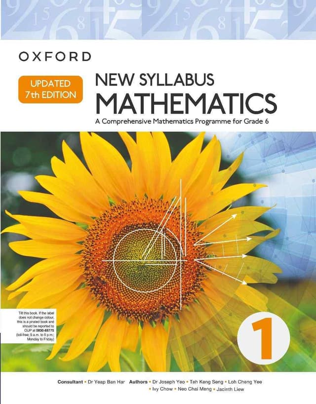 OXFORD NEW SYLLABUS MATHEMATICS 1 UPDATED 7E