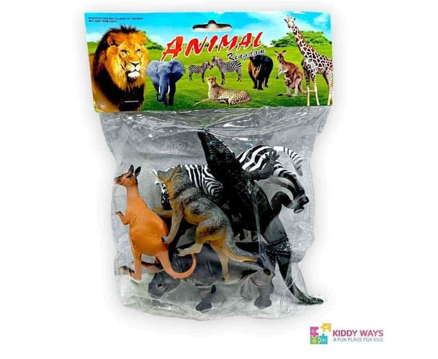 ANIMAL WORLD ZOO SET  6 PCS PACK NO YS 208