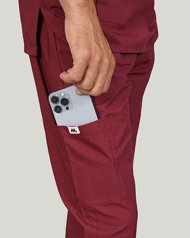 MEDFIT PRIME SCRUBS UNISEX BURGUNDY SMALL NO L8286