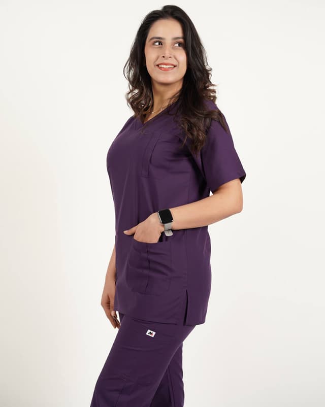 MEDFIT PRIME SCRUBS UNISEX PURPLE LARGE NO U8411
