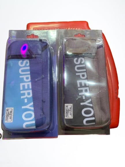 PENCIL POUCH SUPER YOU NEW WAY CLOTH 3 PORTION ZIPS NO 2208