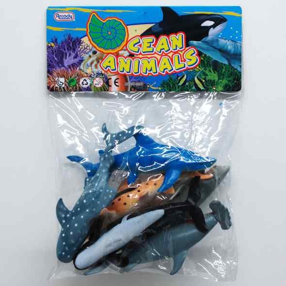 ANIMAL UNDER THE SEA FISHES 6 PCS PACK NO SGS 0417