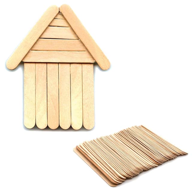 CRAFTLAND ICECREAM STICK WOODEN NO SGS C7