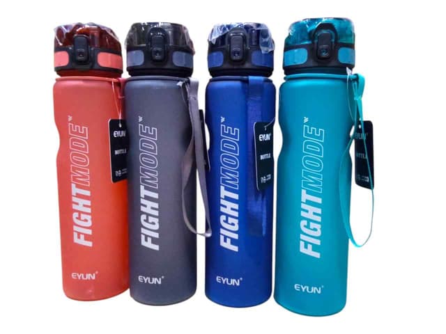 WATER BOTTLE HARD PLASTIC FIGHT MOOD 1000ML NO YY631