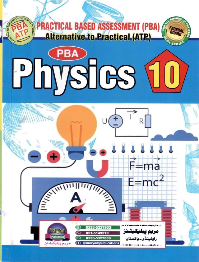 MARYAM ALTERNATIVE TO PRACTICAL ATP PHYSICS CLASS 10FB