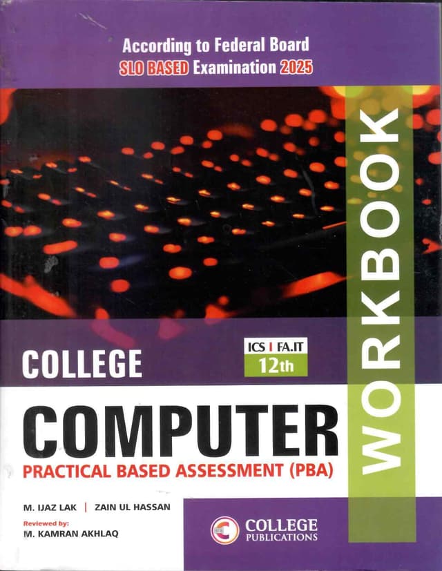 COLLEGE PC COMPUTER WORKBOOK 12 FB