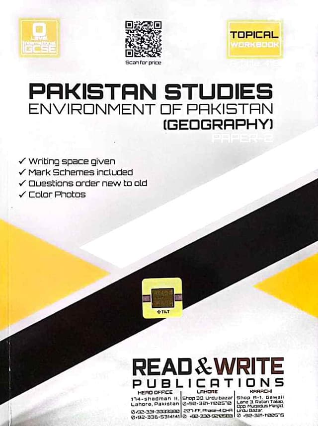 ARTICLE 418 O LEVEL IGCSE PAKISTAN STUDIES PAPER 2 TOPICAL WORKBOOK