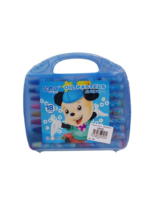 MOUSE BOY OIL PASTLES 18 COLOURS PACK PLASTIC