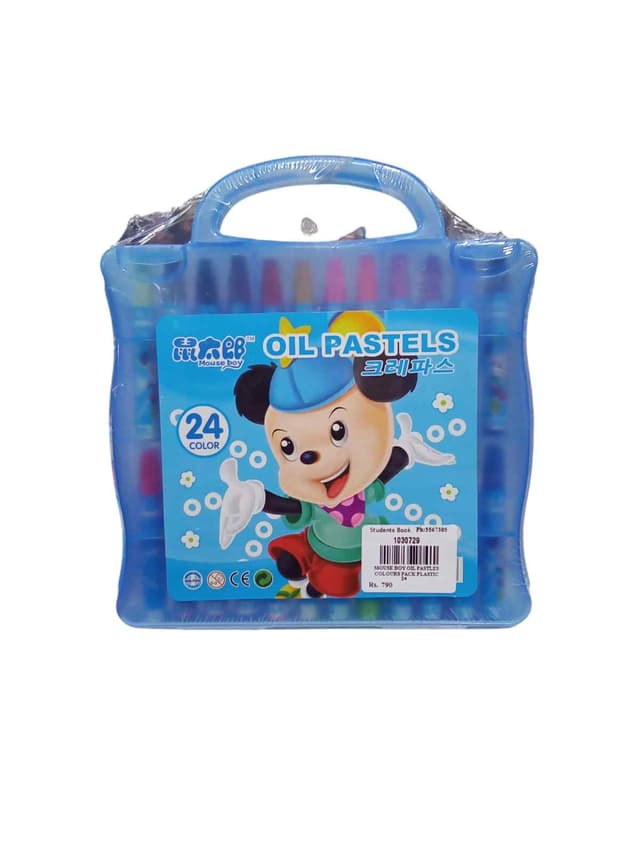MOUSE BOY OIL PASTLES 24 COLOURS PACK PLASTIC