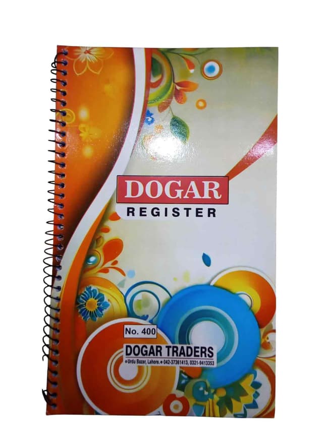 DOGAR RING REGISTER NO 400