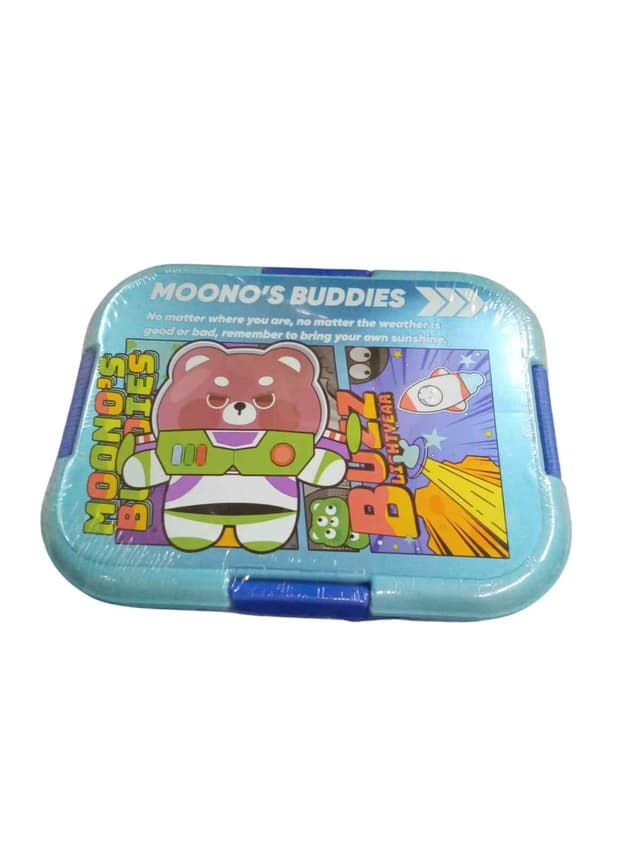 LUNCH BOX MOONO BUDDIES HARD PLASTIC NO 8019