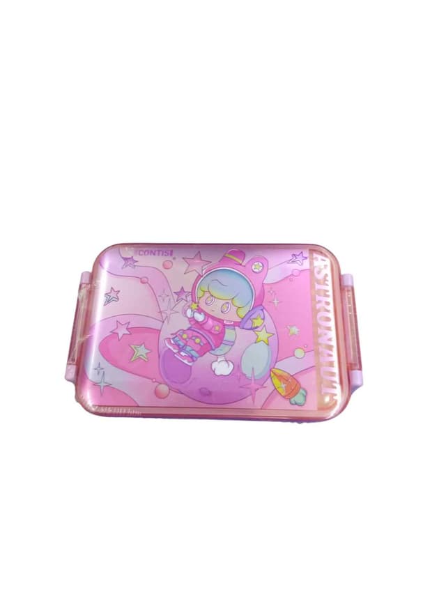LUNCH BOX HARD PLASTIC MIX CARTOON CHARACTER NO 8850