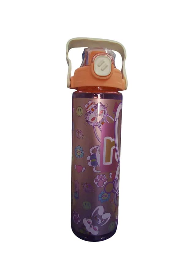 WATER BOTTLE HARD PLASTIC MIX CARTOON CHARACTER NO 2310