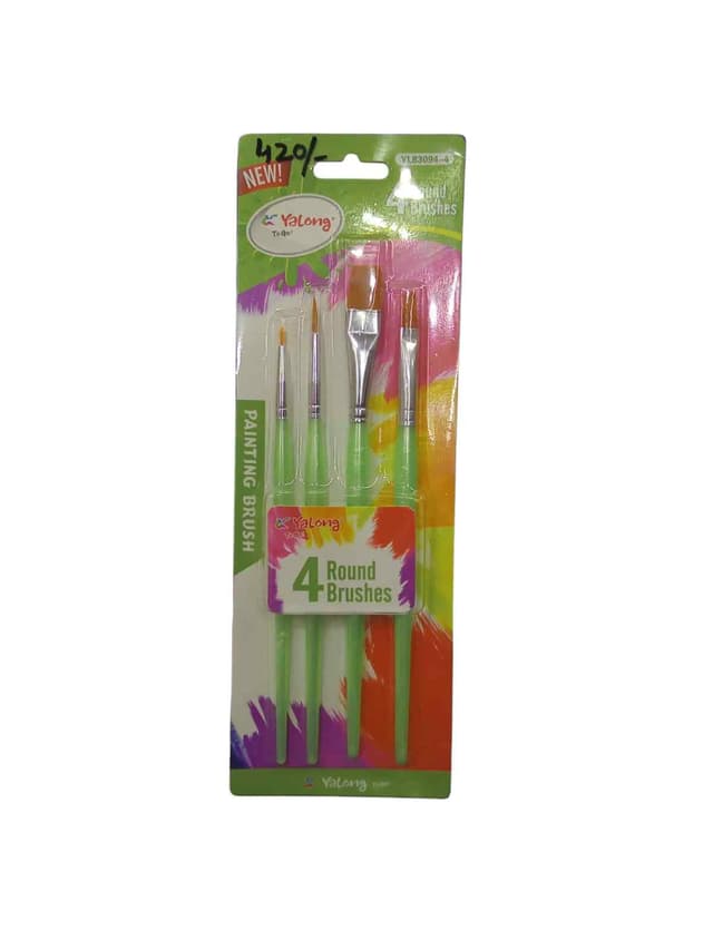 YALONG 4 ROUND PAINT BRUSHES NO YL93094 4
