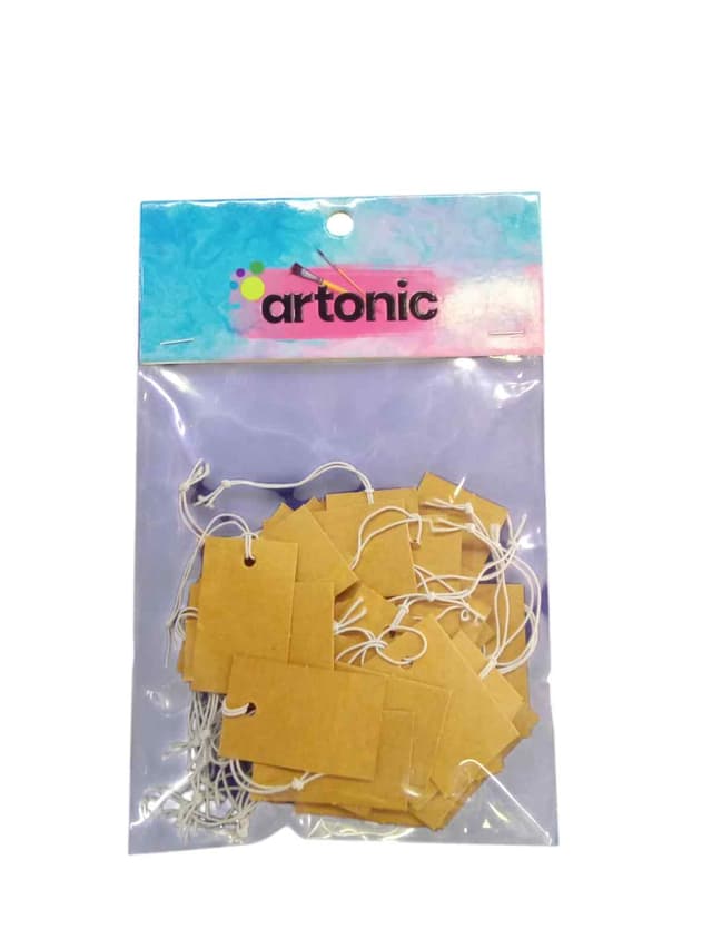 ARTONIC WOODEN TAGS DIY 50 PCS PACK
