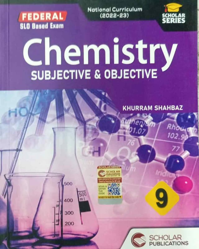 SCHOLAR SERIES CHEMISTRY SUB OBJ 9 FB