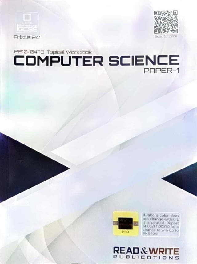 ARTICLE 241 COMPUTER SCIENCE TOPICAL PAPER 1