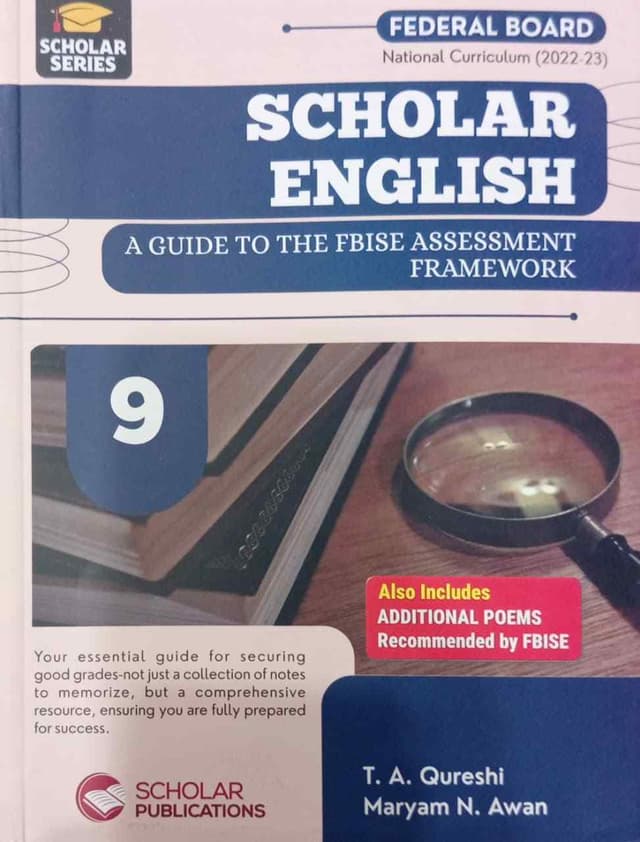 SCHOLAR SERIES ENGLISH CLASS 9 FB