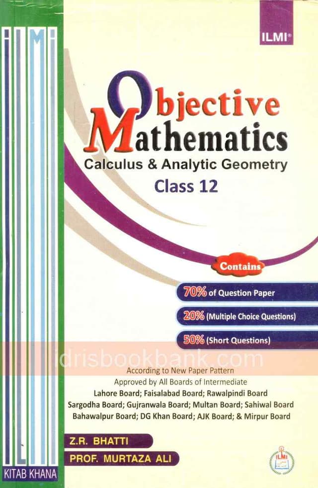 ILMI MATHEMATICS CAL & ANALYTICAL GEOMETRY 12