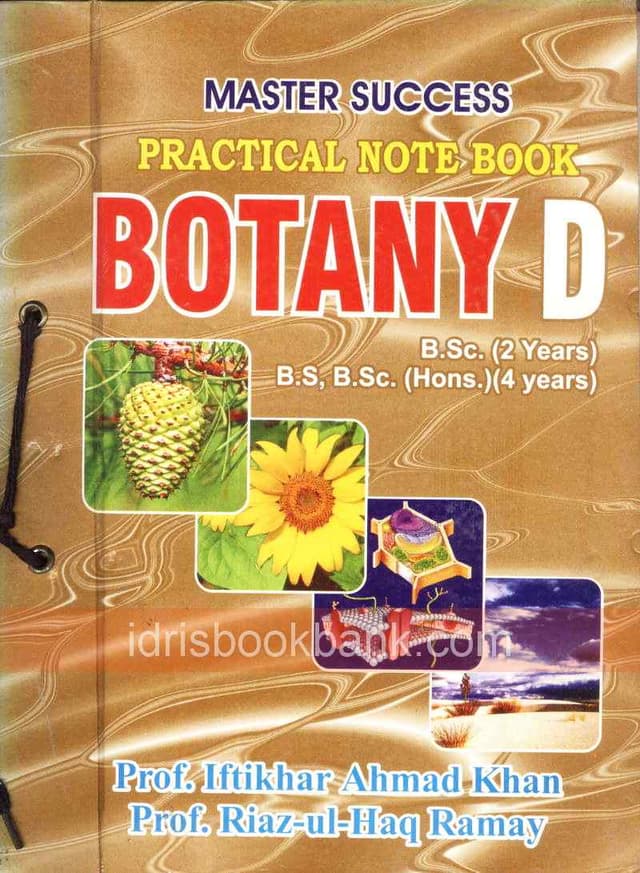 MASTER PC BOTANY D BSC