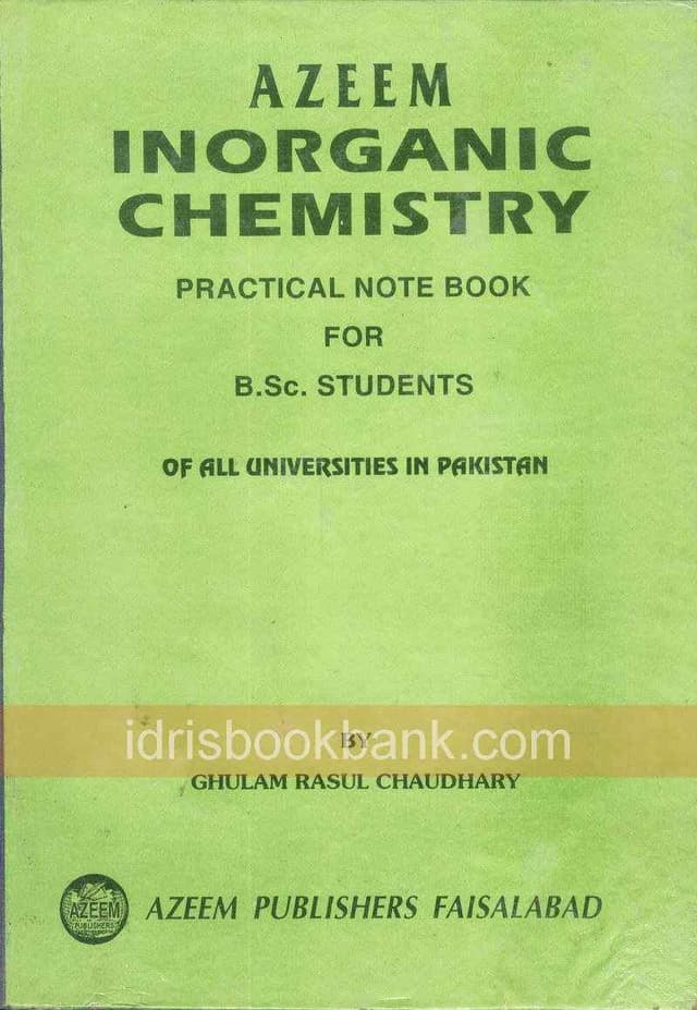 AZEEM PC INORGANIC CHEMISTRY BA