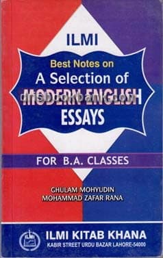 ILMI MODERN ENGLISH ESSAY FOR BA