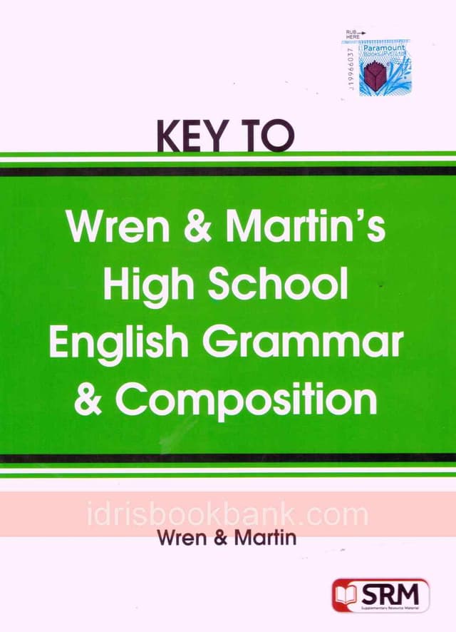 KEY TO HIGH SCHOOL ENG GRAMMAR AND COMP