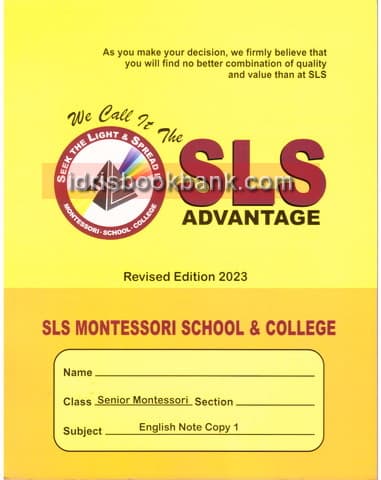 SLS ACTIVITY NOTE BOOK ENGLISH SM P1