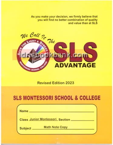 SLS ACTIVITY NOTE BOOK MATH JM