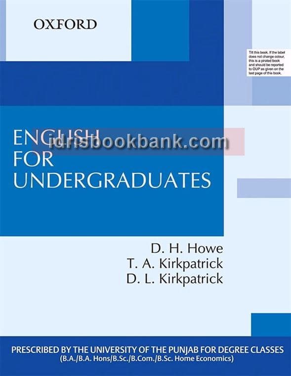 OXFORD ENGILSH FOR UNDERGRADUATES