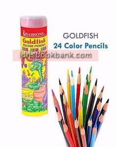 GOLDFISH COLOUR PENCIL 24 PCS TIN PACK