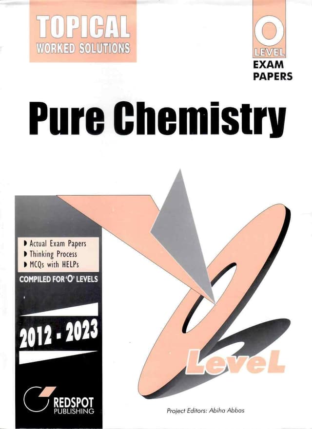 REDSPOT GCE O LEVEL PURE CHEMISTRY (TOPICAL)